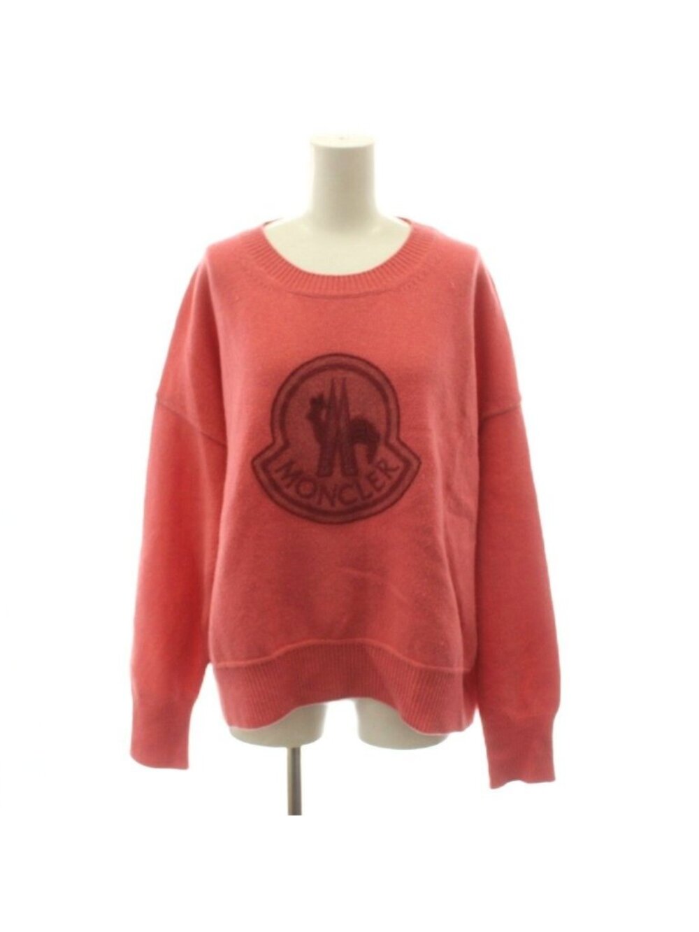 Moncler Maglione Tricot Giro Collo Knit Sweater Long Sleeve Logo Wool Cashmere